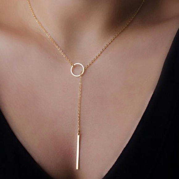 Jewelry - NWOT Minimalist Lariat Necklace